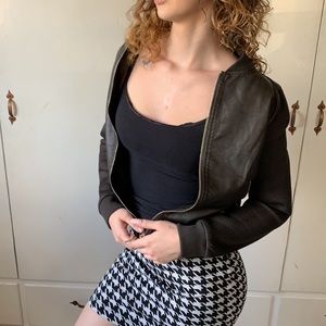 Faux leather jacket